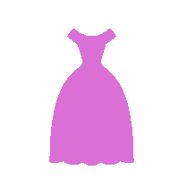パープルのカラードレス